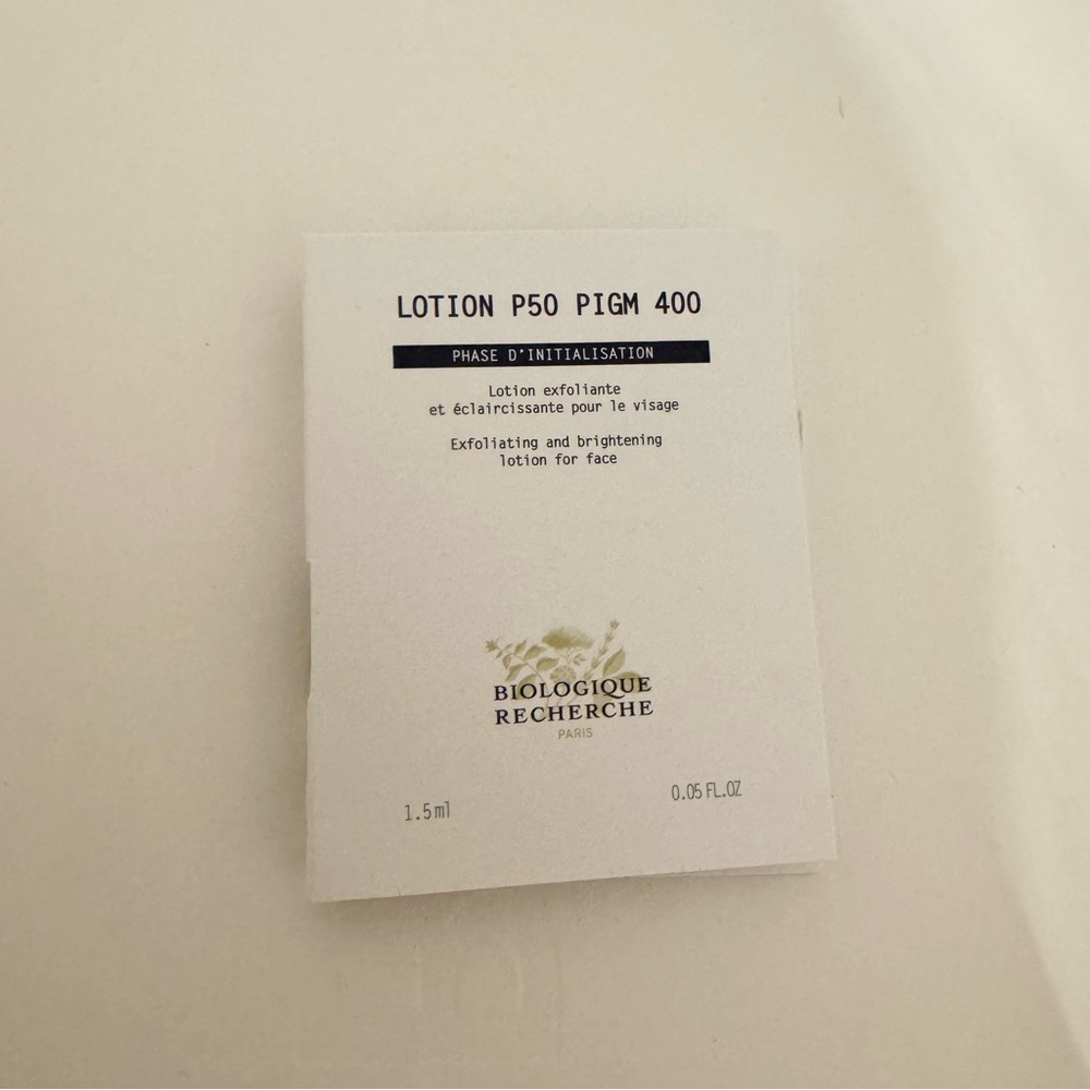 NEW Lotion P50 PIGM 400 Samples set of 5